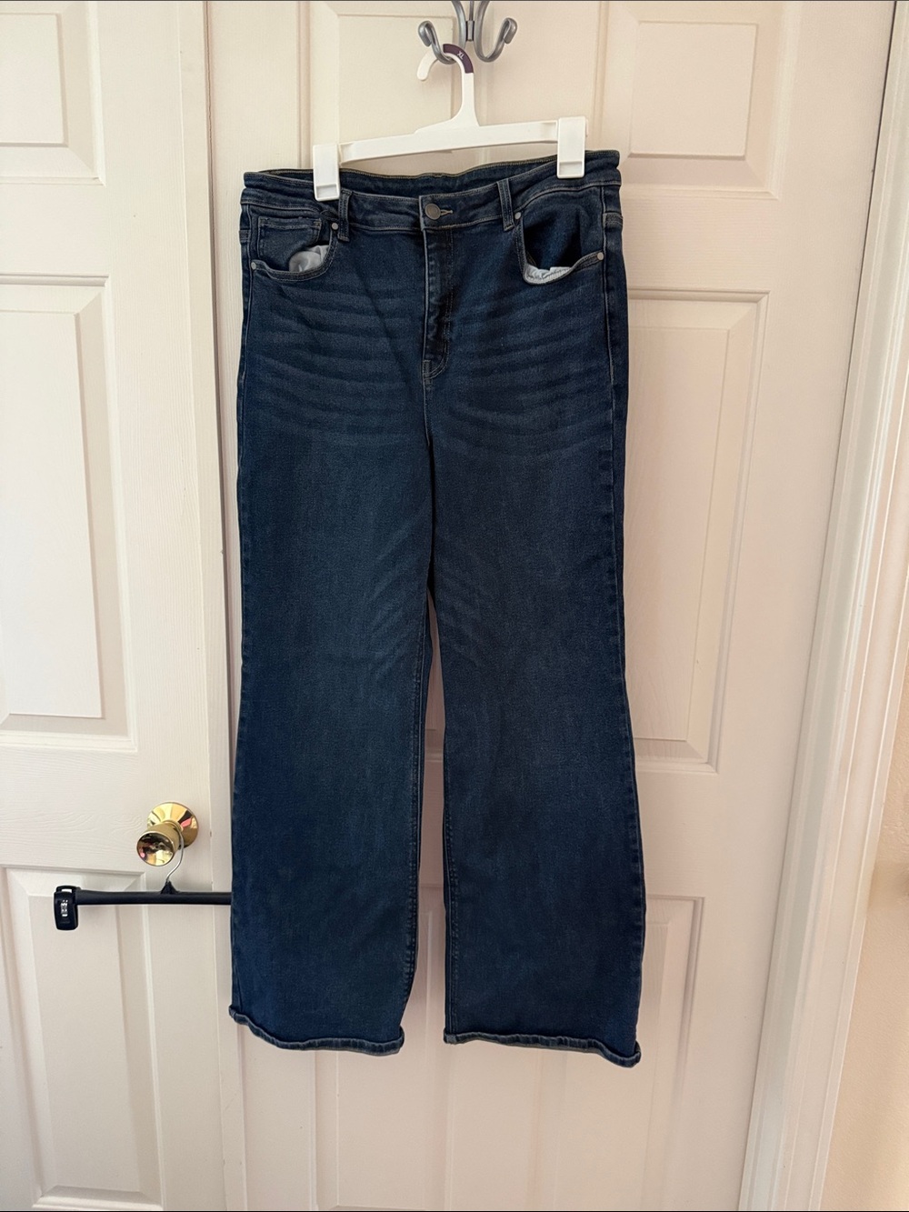 Grace & Lace Dark Blue Wide-Leg Jeans